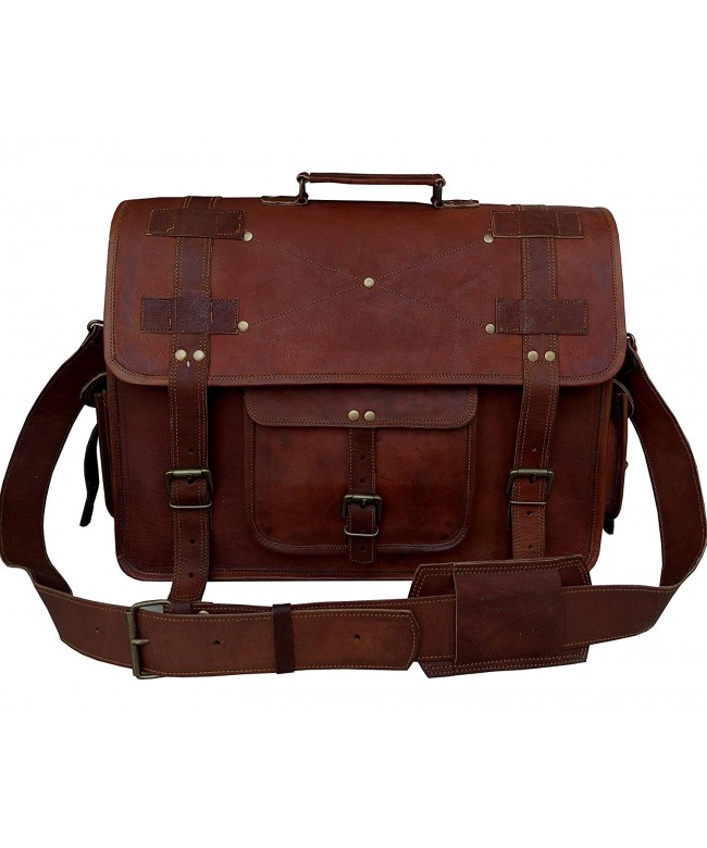 VINTAGE COUTURE messenger briefcase distressed