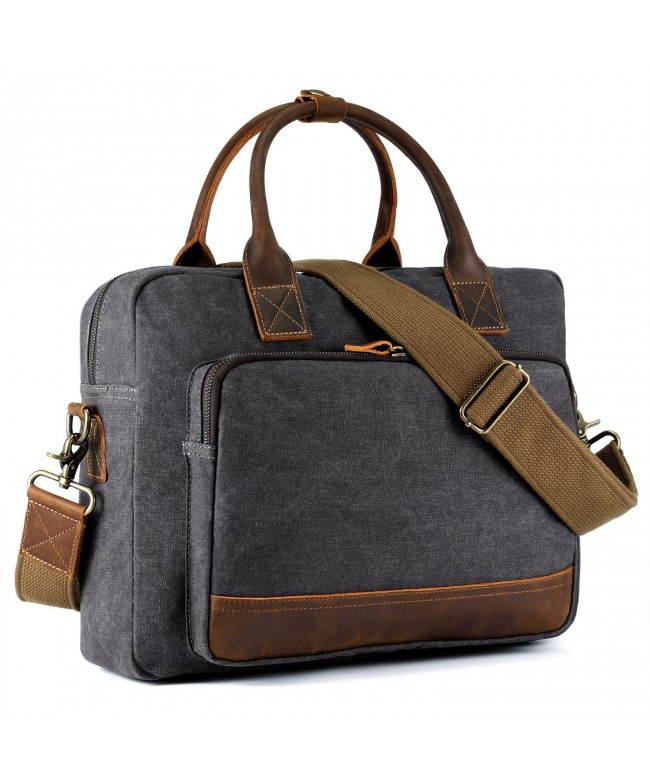 Kattee Canvas Briefcase Handbag Shoulder
