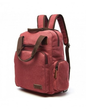 Genbagbar Canvas Backpack College Handbag