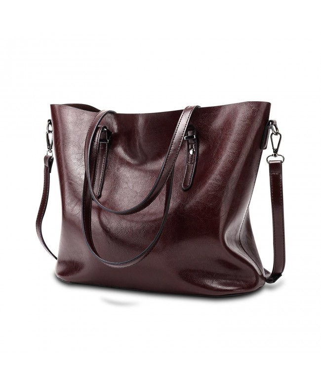 Leather Handbags ZZSY Capacity Shoulder