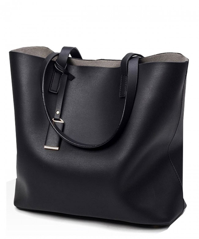 Women Fashion 2 Piece High Capacity Tote Bag Pu Leather Handbag ...