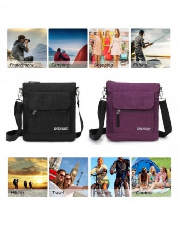 Nylon Crossbody Purse Bag for Women Travel Shoulder handbags - Black ...
