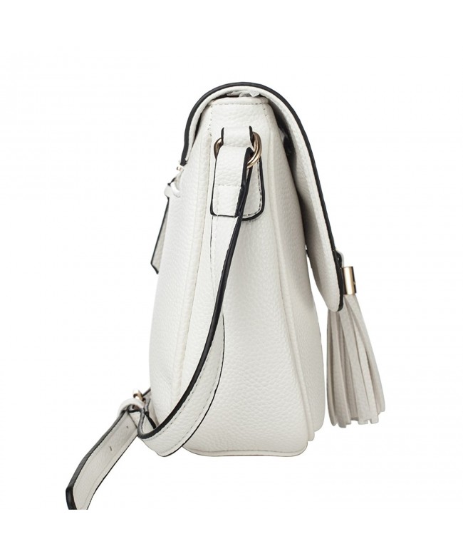 Soft Leather Tassel Medium Small Saddle Crossbody Shoulder Flap Bag ...