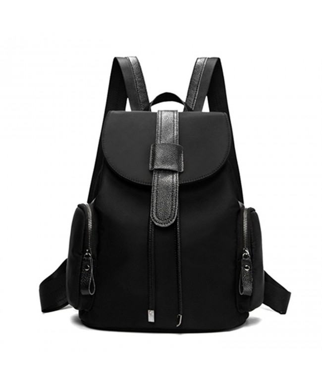 Toupons Backpack Drawstring Daypack Black 1