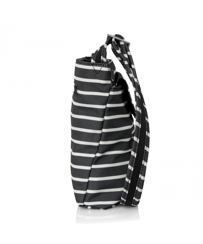 Travelon Anti-Theft Classic Mini Shoulder Bag - Black W/White Stripe ...