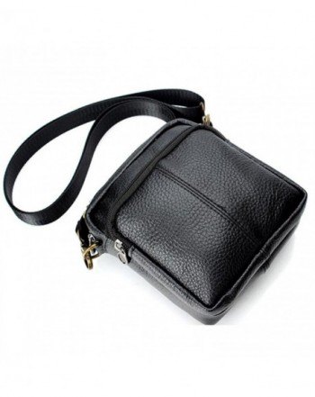 Genuine Leather Shoulder Briefcase Business