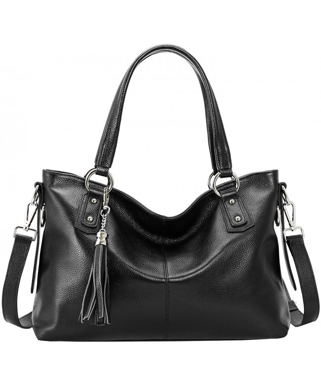 On Clearance! Women Leather Top Handle Handbags Shoulder Bags Tote ...