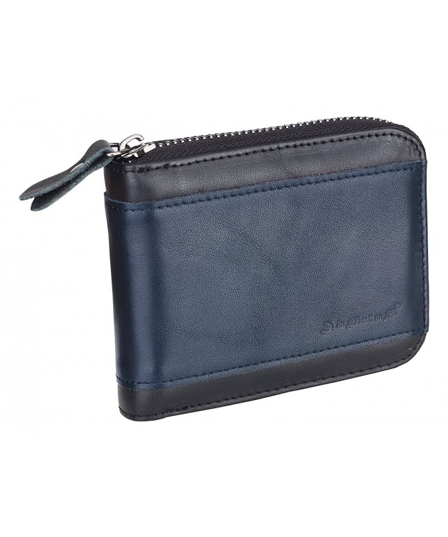 Men gifts Genuine Leather Short Zip Cowhide Wallet credit card ID ...