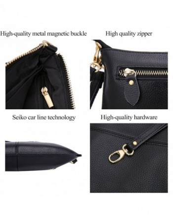 Women Genuine Leather Clutch Handbag Crossbody Shoulder/Wristlet Purse ...