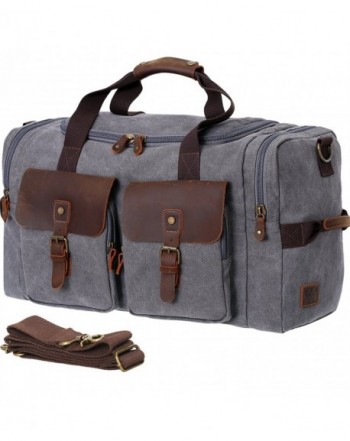 Wowbox Weekender Leather Canvas Overnight