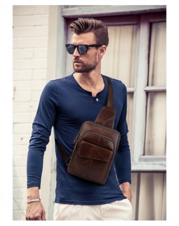 Genuine Leather Shoulder Backpack - 3_ Coffee - C8188O8KNZA