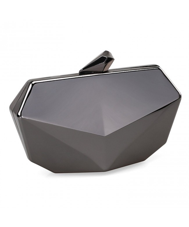 Metallic Shaped Evening Handbag Detachable