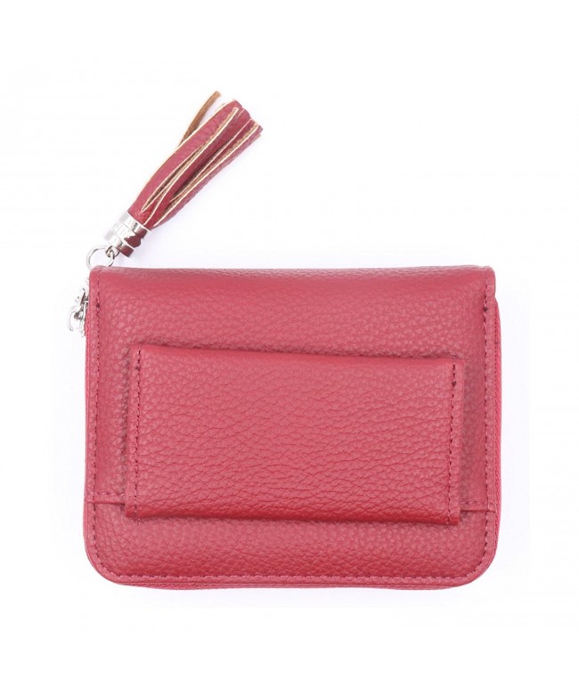 Women's Wallet RFID Blocking PU Leather Small Zipper Purse with ID ...