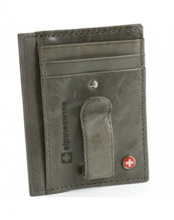 Alpine Swiss Leather Pocket Wallet