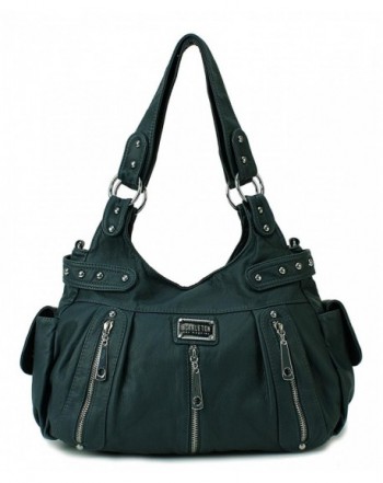 Women's Two Tone Fashion Handbag For Women Top Handle Satchel Bag Padlock Designer Purse With Matching Wristlet