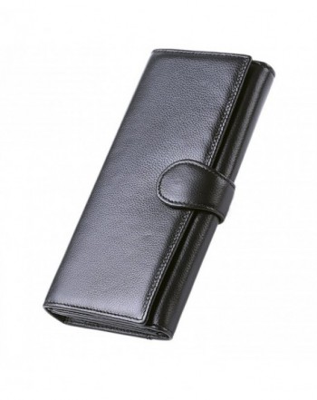 Hoobest Blocking Leather Trifold Wallet