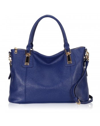 Womens Large Tote Top Handle Shoulder Handbag Crossbody Bags for Ladies - Blue