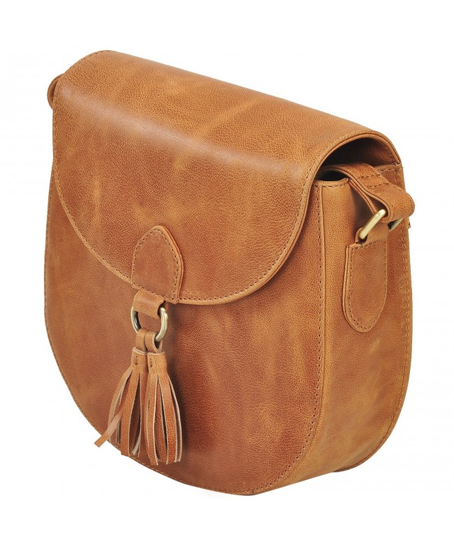Leather Saddle Bag Cross Body Handmade Purse With Adjustable Shoulder ...