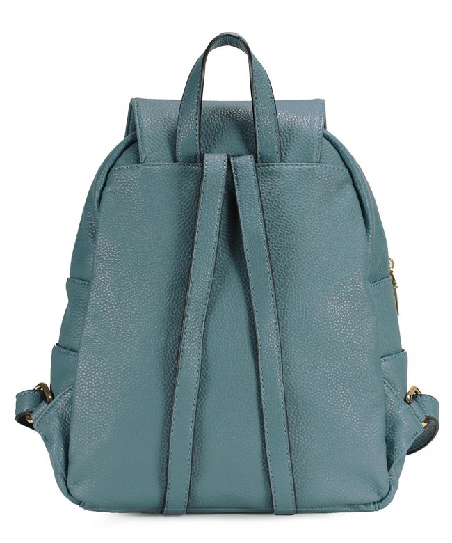 Fashionable Plain Chic Backpack H1732 - Labrador Blue - C012MAIB0NL