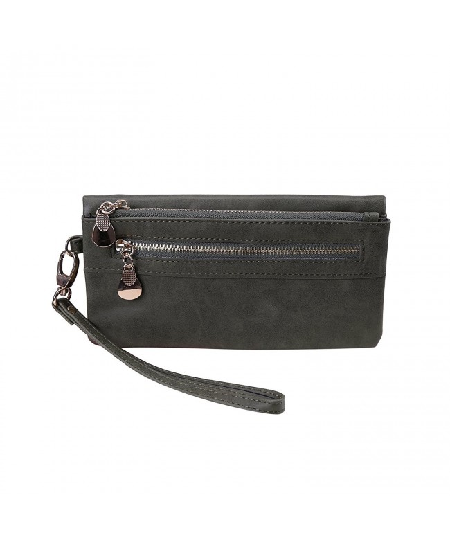 HDE Leather Multi Function Zippered Wristlet