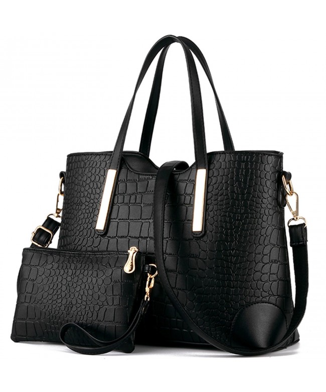 YNIQUE Satchel Handbags Crocodile Leather