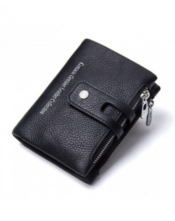 Contacts Genuine Leather Bifold Double
