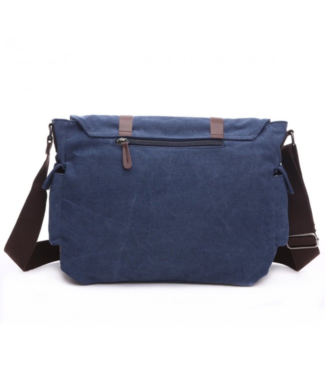 Vintage Canvas Messenger Bag School Shoulder Bag for 13.3-15inch Laptop ...