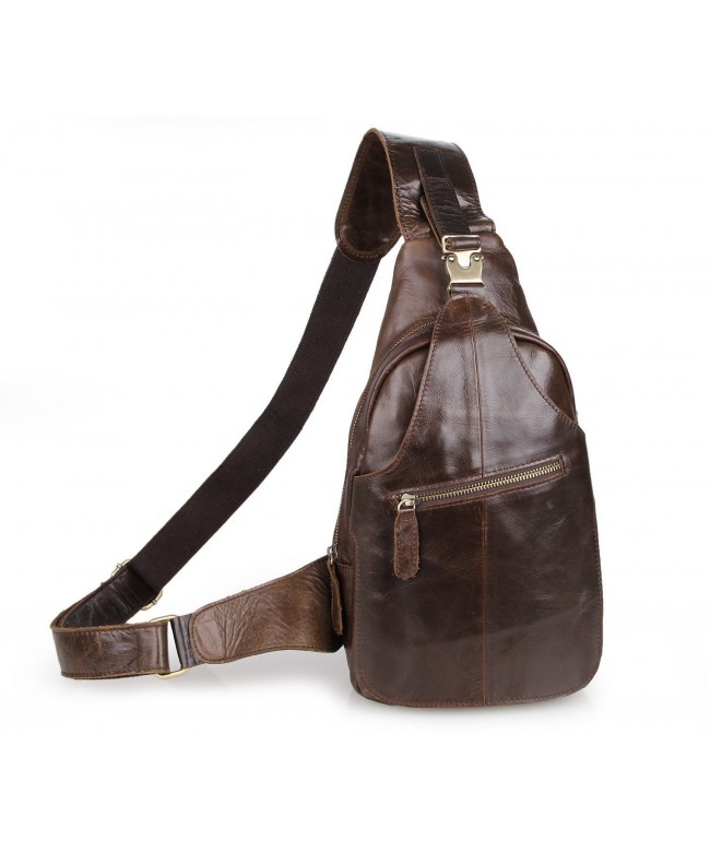Leather Crossbody Shoulder Messenger Backpack
