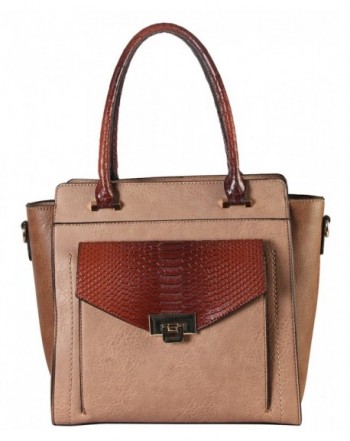 Diophy Leather Structured Handbag PS 3374
