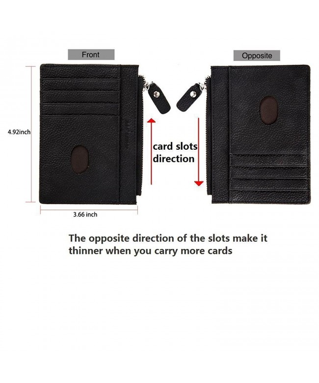 slim minimalist Front Pocket Leather RFID blocking Wallet Money Clip ...