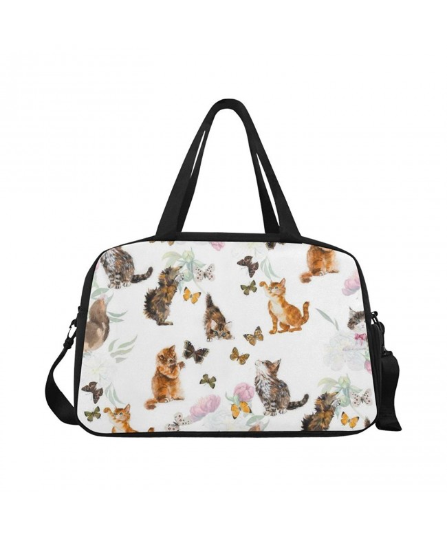 InterestPrint Watercolor Kitten Handbag Luggage
