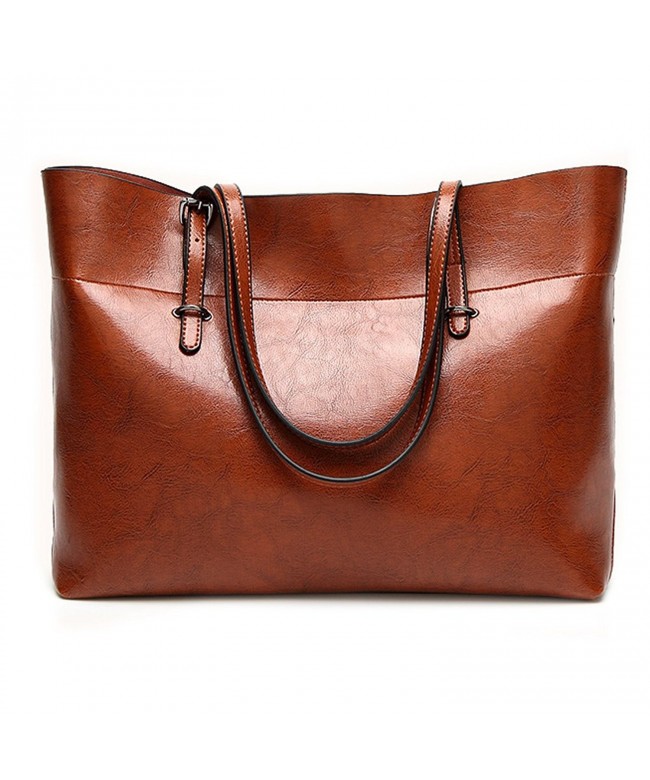 Leather Commute Handbag Shoulder Satchel