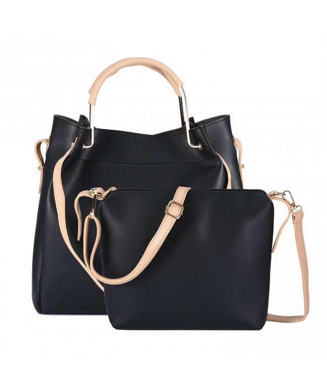 Leather Handbag Detachable Crossbody Shoulder
