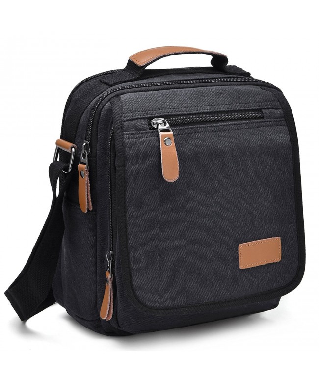 Mens Canvas Messenger Bag Shoulder Bag Travel Work School Satchel ...