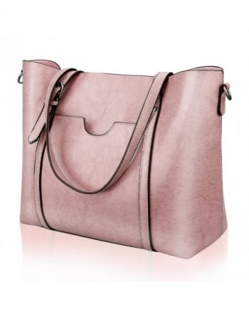 Satchel Handbags Shoulder Greased Leather