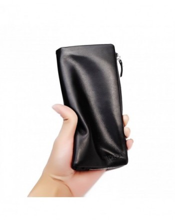 Contacts Genuine Leather Holder Zipper
