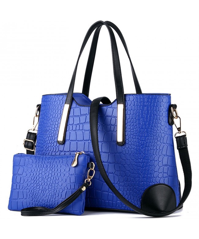 YNIQUE Women Top Handle Satchel Handbags Tote Purse Crocodile Leather Tote Bag