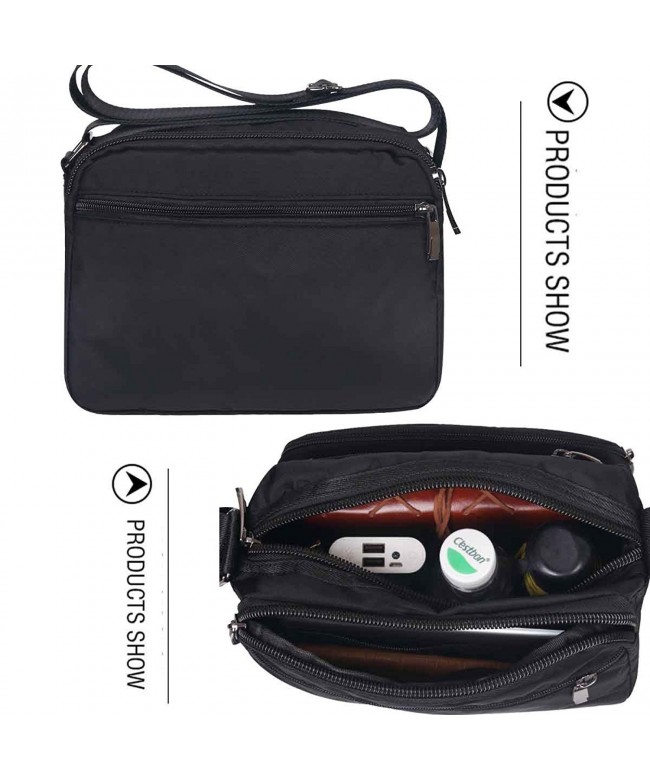 Small Waterproof Messenger Shoulder Bag Men's Satchel Bag with Multi ...